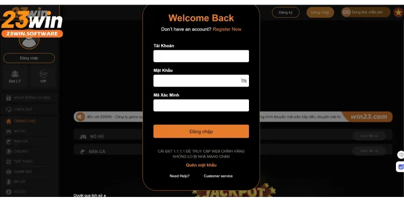 Hướng dẫn chi tiết các bước đăng nhập vào 23WIN